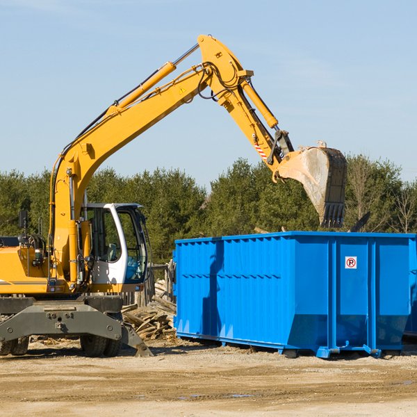 are there any restrictions on where a residential dumpster can be placed in Ogema